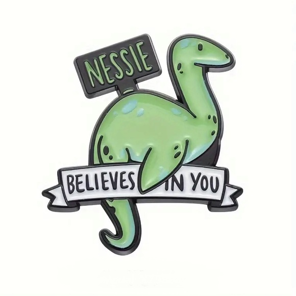 Jewelry - 3/$15 Nessie Believes in You Pin Enamel Brooch